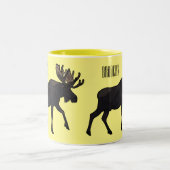 Tasse 2 Couleurs Illustration de dessin sur l'orignal (Centre)
