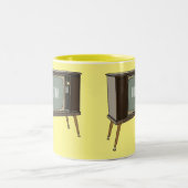 Tasse 2 Couleurs Illustration de dessin télévisé (Centre)