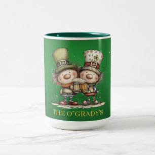 Tasse 2 Couleurs Illustration de fête joyeuse de la Saint-Patrick
