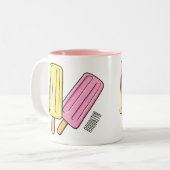 Tasse 2 Couleurs Illustration de Ice pop (Devant gauche)