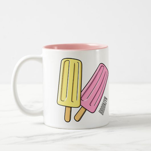 Tasse 2 Couleurs Illustration de Ice pop (Gauche)