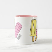 Tasse 2 Couleurs Illustration de Ice pop (Centre)