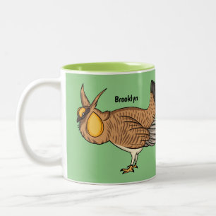 Tasse 2 Couleurs Illustration de la bande dessinée de poulet de pra