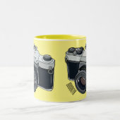 Tasse 2 Couleurs Illustration de la caméra (Centre)
