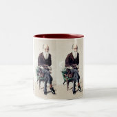 Tasse 2 Couleurs Illustration de la foire Charles Darwin Vanity (Centre)