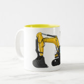 Tasse 2 Couleurs Illustration de la pelle Crawler (Devant gauche)