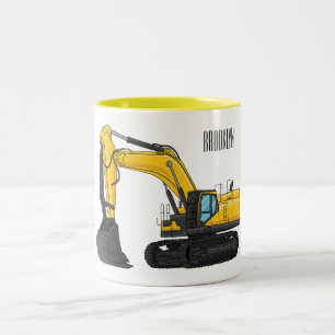Tasse 2 Couleurs Illustration de la pelle Crawler