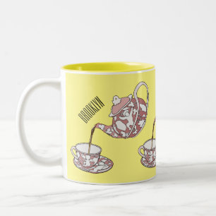 Tasse 2 Couleurs Illustration de la série Teacup