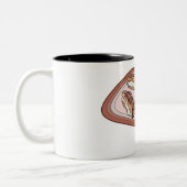 Tasse 2 Couleurs Illustration de l'éclair de chocolat (Gauche)