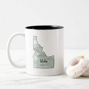 Tasse 2 Couleurs Illustration De L'État De L'Idaho