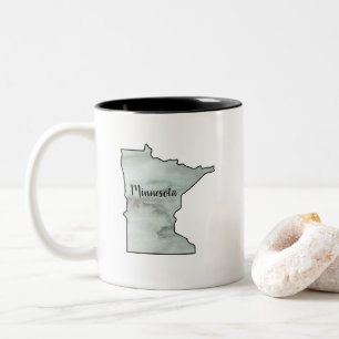 Tasse 2 Couleurs Illustration de l'état du Minnesota