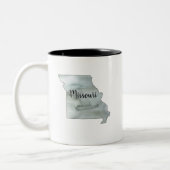 Tasse 2 Couleurs Illustration de l'État du Missouri (Gauche)