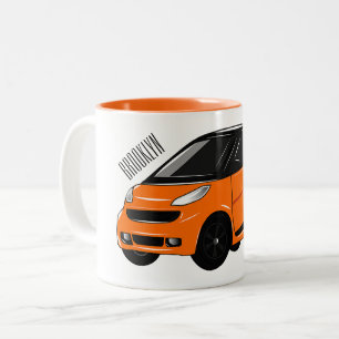 Tasse 2 Couleurs Illustration de micro-voiture