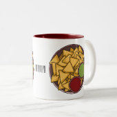Tasse 2 Couleurs Illustration de Nachos (Devant droit)