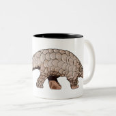 Tasse 2 Couleurs Illustration de Pangolin (Devant droit)