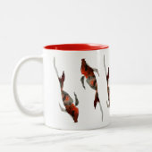 Tasse 2 Couleurs Illustration de poisson koi aquarelle (Gauche)