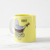 Tasse 2 Couleurs Illustration de poussette (Devant gauche)