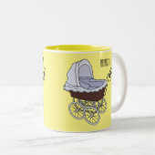 Tasse 2 Couleurs Illustration de poussette (Devant droit)