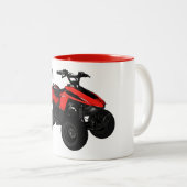 Tasse 2 Couleurs Illustration de Quad bike atv (Devant droit)