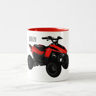 Tasse 2 Couleurs Illustration de Quad bike atv