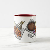 Tasse 2 Couleurs Illustration de Satay (Centre)