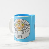 Tasse 2 Couleurs Illustration de Shumai dim sum (Devant gauche)