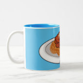 Tasse 2 Couleurs Illustration de Spaghetti (Gauche)