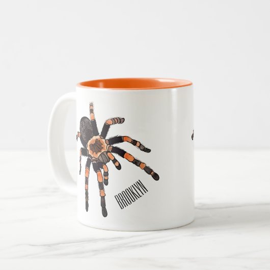 Tasse 2 Couleurs Illustration de Tarantula (Devant gauche)