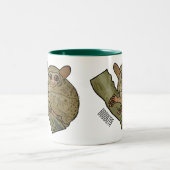 Tasse 2 Couleurs Illustration de Tarsier (Centre)