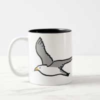 Illustration de vol d'oiseaux. Photo Seagull Flyin