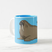 Tasse 2 Couleurs Illustration de Walrus (Devant gauche)
