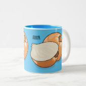 Tasse 2 Couleurs Illustration d'oignon (Devant droit)