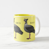 Tasse 2 Couleurs Illustration d'oiseau du crieur du sud (Devant droit)