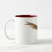 Tasse 2 Couleurs Illustration d'oiseau faisan à cou circulaire (Gauche)