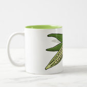 Tasse 2 Couleurs Illustration d'Okra (Gauche)