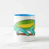 Tasse 2 Couleurs Illustration du caméléon de Jackson (Centre)