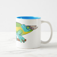 Illustration du caméléon de Jackson