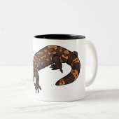 Tasse 2 Couleurs Illustration du monstre Gila (Devant droit)