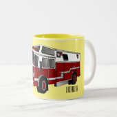 Tasse 2 Couleurs Illustration du moteur à incendie (Devant droit)
