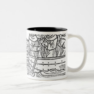 Tasse 2 Couleurs Illustration 'du voyage de St Brendan