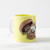 Tasse 2 Couleurs Illustration d'un champignon (Devant gauche)