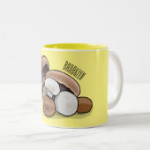Tasse 2 Couleurs Illustration d'un champignon (Devant droit)