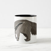 Tasse 2 Couleurs Illustration d'un dessin animé d'Anteater (Centre)