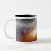 Tasse 2 Couleurs Illustration d'un trou noir supermassif (Gauche)