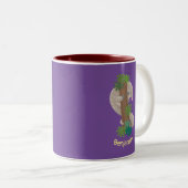 Tasse 2 Couleurs Illustration d'une anteure de pangolin mignonne (Devant droit)