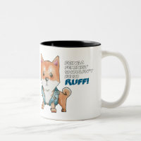 Illustration féministe mignonne de chien de Shiba