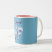 Tasse 2 Couleurs Illustration orchidée (Devant droit)