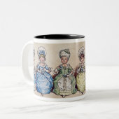 Tasse 2 Couleurs Illustration pour "le jour de Valentines de St", (Devant gauche)