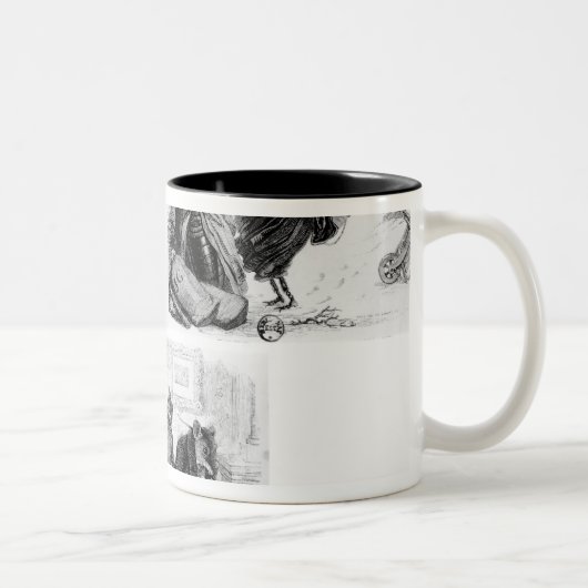 Tasse 2 Couleurs Illustration pour 'le loup et le Lambb (Droit)