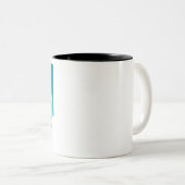 Tasse 2 Couleurs Illustration Red Robin Bird (Devant droit)